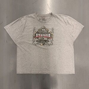 Nike Athletic Dept Sturgis Motorcycle Rally 2010 70 Years Gray T-Shirt Mens 2XL